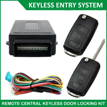 

12V Car Keyless Entry Control Central System Security Lock Locking Kit 2 Remote