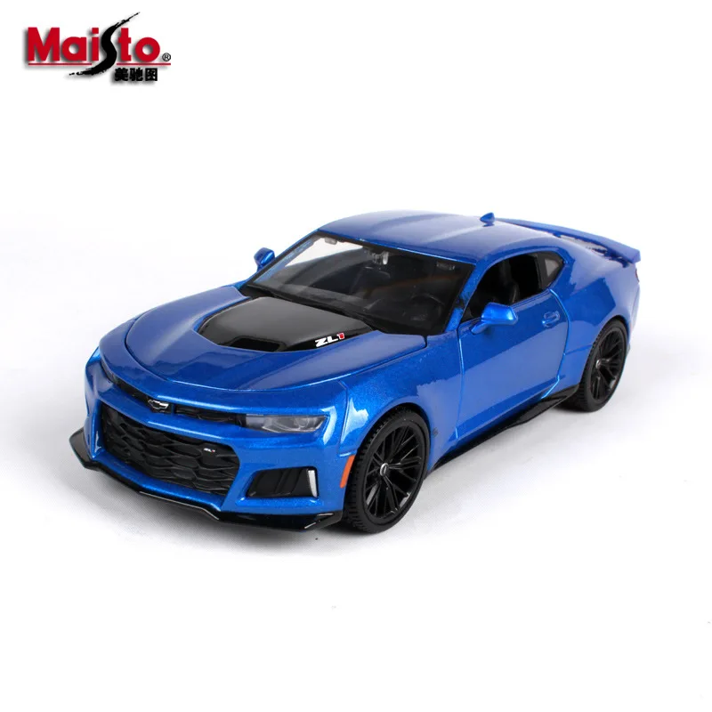 

1: 24 Chevrolet Komarol Zl1 Blue Simulation Alloy Car Model Car Ornaments