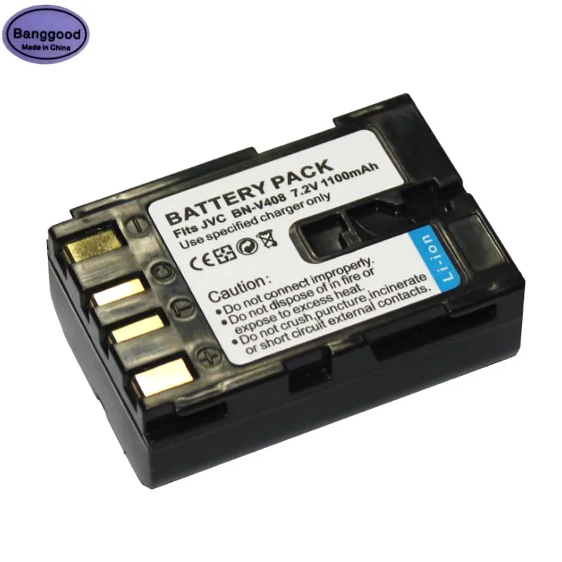 

7.2V 1100mAh BN-V408 BN-V408U BNV408 V408 Camera Battery For JVC V416 V428 GR-D54 GR-D60 GR-D61 GR-D63 GR-D65 GR-D70 GR-D72