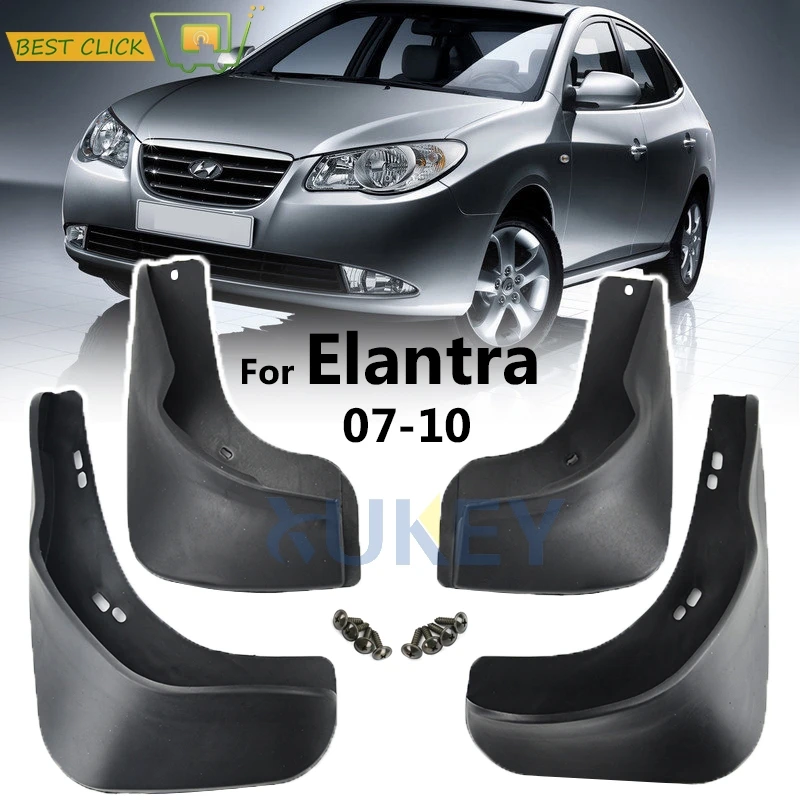 

Set Molded Mud Flaps For Hyundai Elantra HD 2007 - 2010 Mudflaps Splash Guards Mud Flap Mudguards Fender Front Rear 2008 2009