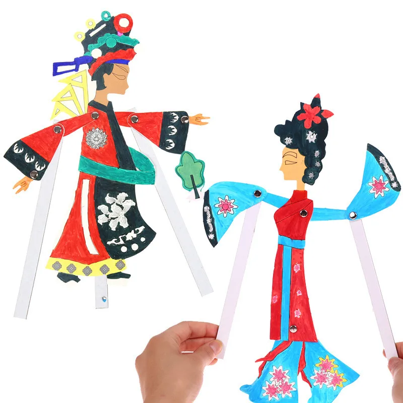 

Creative Chinese Shadow Play Material Package Children Birthday Party Holiday Decorations Collage Handmade Crafts Arts DIY Toys