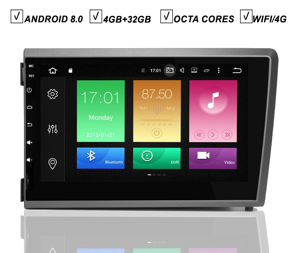 8''IPS Car Android 8.0 DVD GPS Player for Volvo S60 V70 XC70 Auto Raido