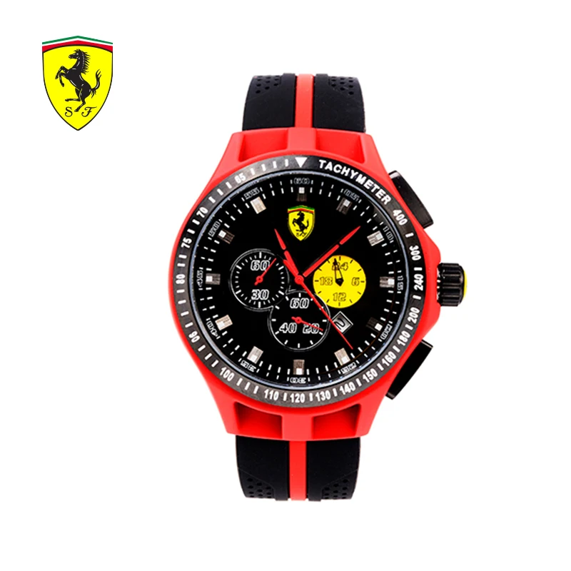 

SCUDERIA FERRARI Brands Newest Watch Round Men's Sports Fashion Waterproof Black Dial Male Quartz Watch Casual Handsome 0898331