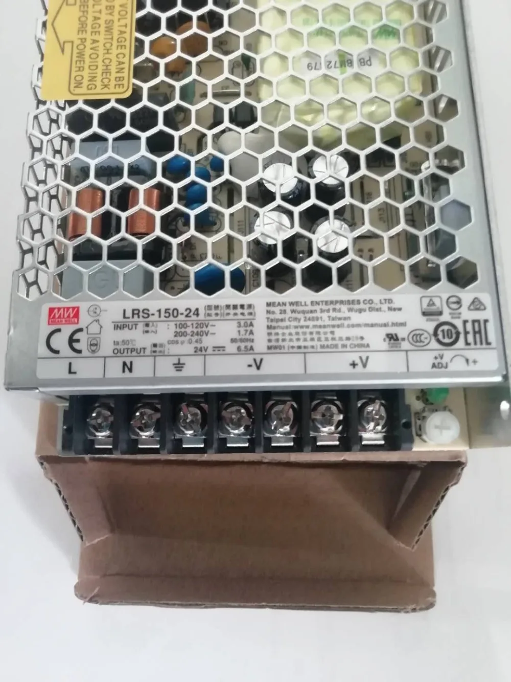 Common rail pressure tester power supplyLRS-150-24 INPUT 100-120V 3.0A / 200-240V 1.7A OUTPUT 24V 6.5A