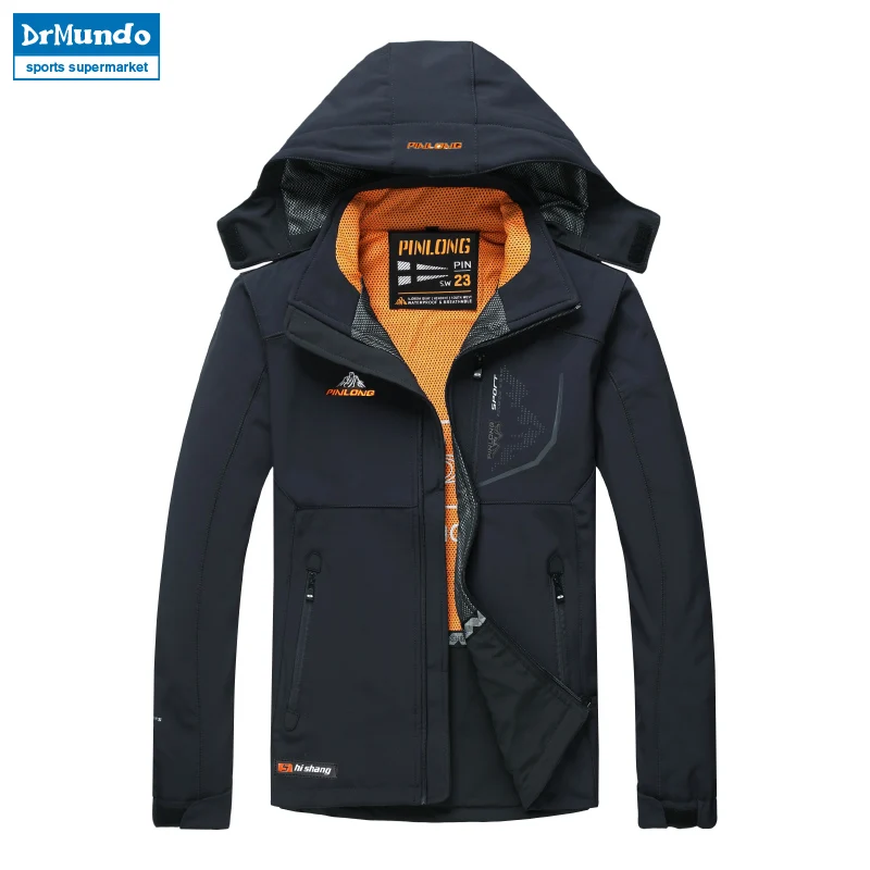 

Outdoor Hiking Jackets Softshell Fleece Rain Jacket Men Camping Waterproof Windproof Thermal Warm Climbing Jacket Windbreaker