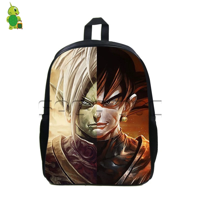 Dragon Ball Z Backpack Women Men Laptop Backpack Super Saiyan Goku Vegeta Split School Backpacks
