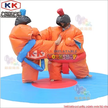 

KK Party Rental Orange Inflatable Foam Sumo Wrestling Suits For Kids and Adults