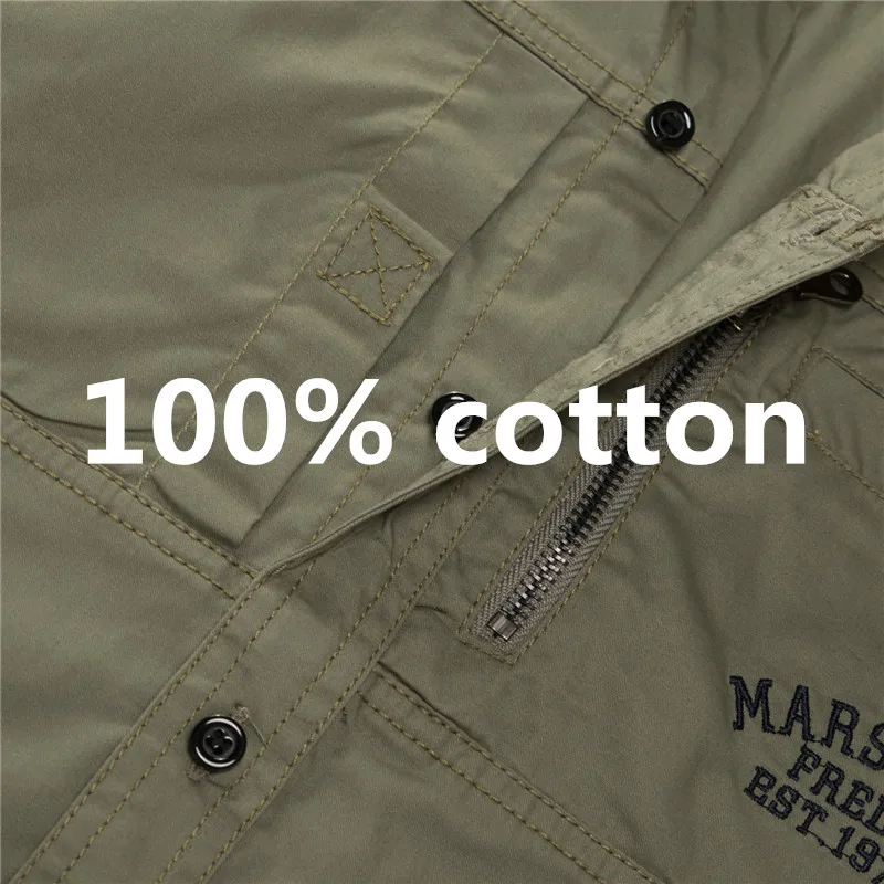 Fredd Marshall Fashion Men's Shirts Spring Cotton Solid Color Long Sleeve Male Shirt with Zipper Pockets Camisa Masculina Plus Size (8)_