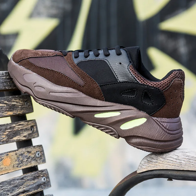 EXCARGO Mens Sneakers Platform Spring 2019 Shoes Casual Male Grey Purple Sneakers For Men Hot Sale 700/Pink Sneakers Men Size 44