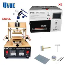 UYUE Screen Repair Machine Set 5 In 1 Screen Separator Machine+OCA Vacuum Laminating Machine+Cutting Wire Free Shipping S500L+X5