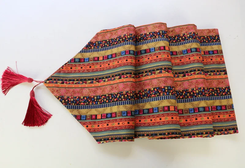 American cotton and hemp table flag, table flag, hotel, bed flag, tea house, tea flag