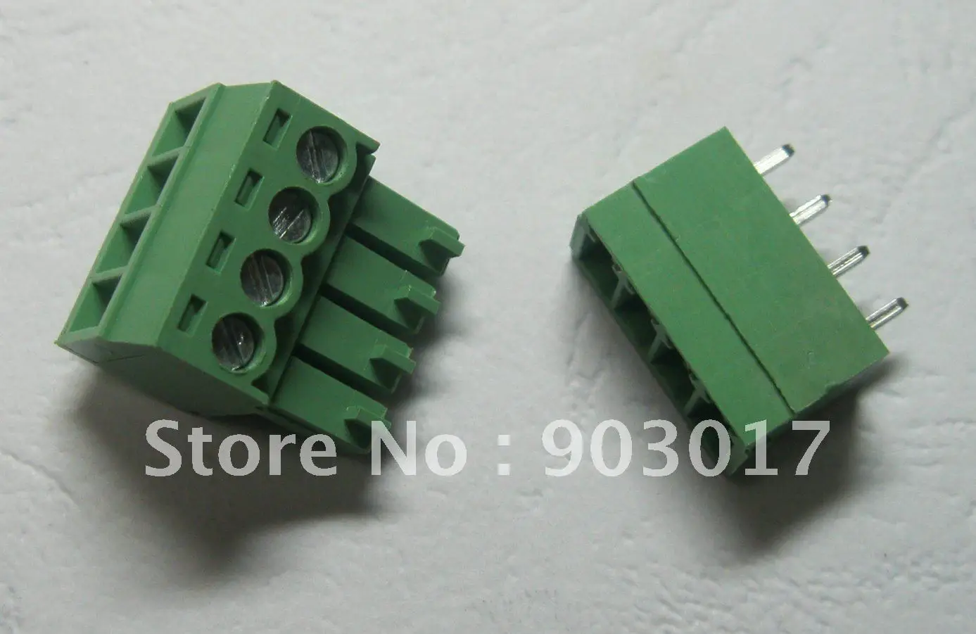Шаг 3,5 мм 4pin/способ винтовой клеммный блок соединитель зеленый цвет подключаемый тип с булавкой 30 шт