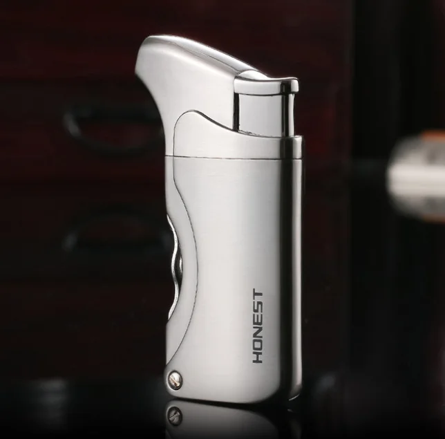 

multi function With Knife Jet Butane Torch Inflatble Gas Cigarette Lighter Military Outdoor Windproof Cigar Tobacco lighter