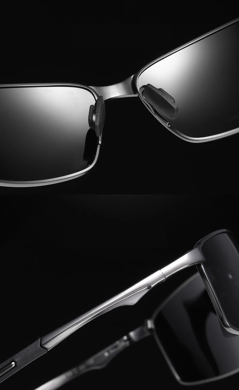 Rectangular Sunglasses Polarized Men detail (5)