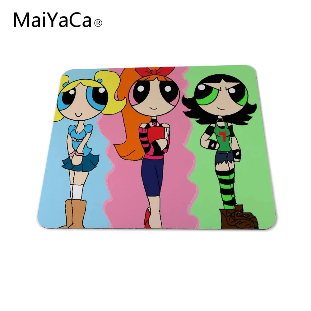 MaiYaCa индивидуальные роскошные печати красота японский Powerpuff девушки мышь коврик для оптических/трекбол мышь Прямая поставка услуги - Цвет: 20x25cm