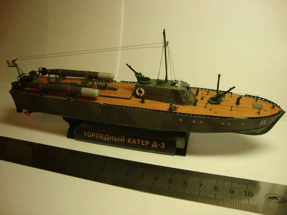 Высокое качество модель 3D бумажного комплекта для лодки в стиле торпеды русского
