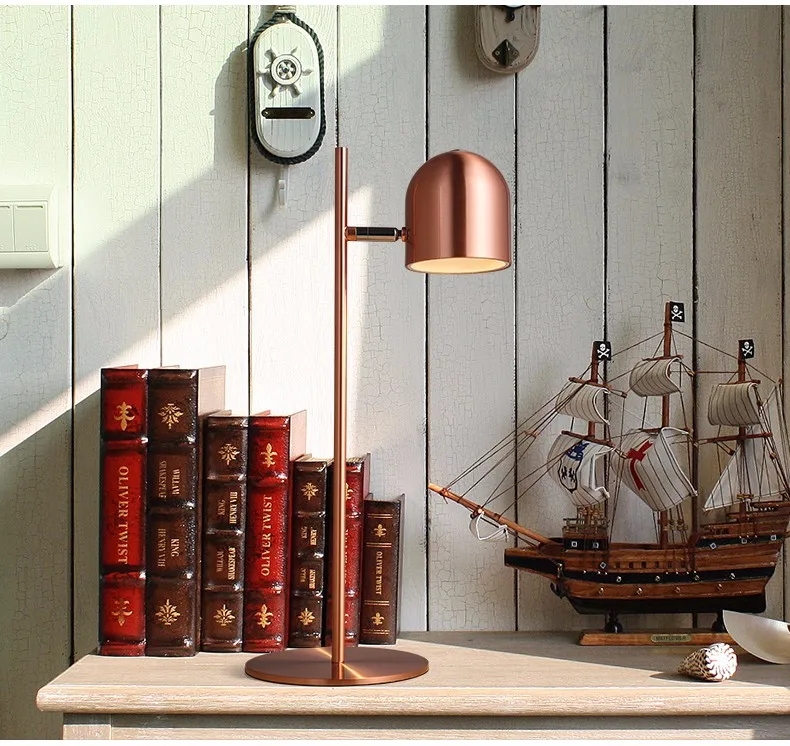 Nordic современный минималистский сенсорные лампы железная прикроватная тумбочка для спальни глаз настольная лампа офисная Настольная лампа