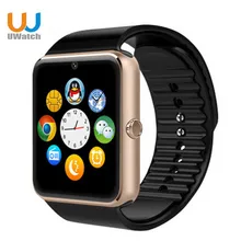 Uwatch gt08 smart watch bluetooth uhr mit sim einbauschlitz push-nachricht gesundheit android wear smartwatch für samsung apple iphone