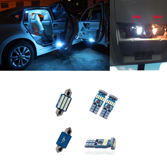 11pcs LED Light Car Bulbs Interior Package Kit For 2013 2017 Mitsubishi