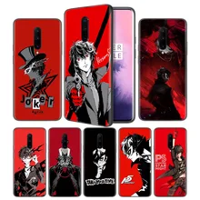 p5 P Persona 5 Soft Black Silicone Case Cover for OnePlus 6 6T 7 Pro 5G Ultra-thin TPU Phone Back Protective