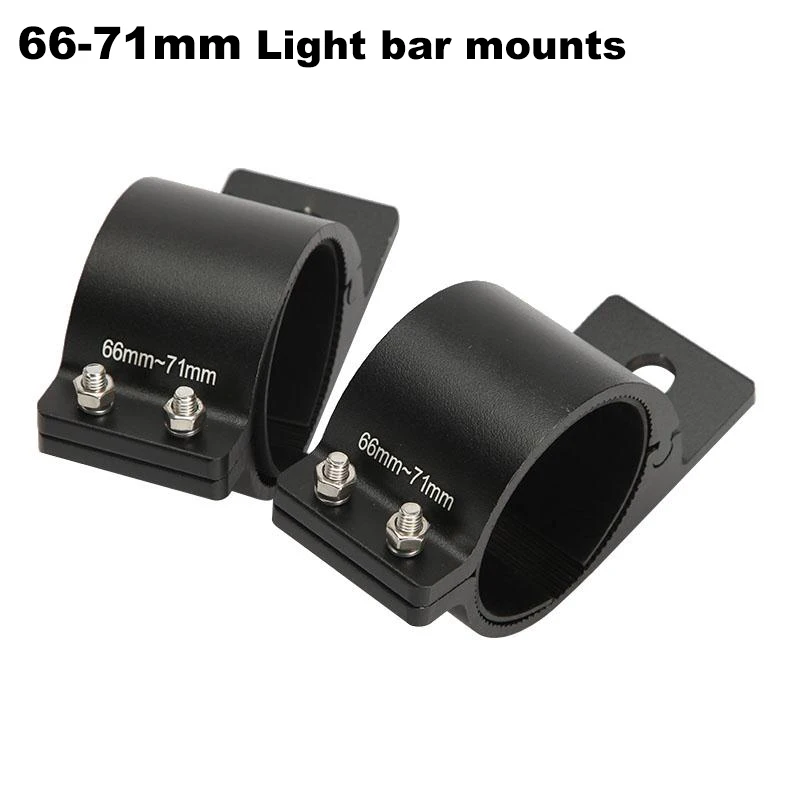66mm 71mm Bull Bar Clamps Led Light Bar Mount Brackets Handlebar