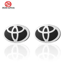 Brand round car logo Cufflinks High Quality for Mens Shirt Wedding Party Cuff Links The Bake Lacquer Cuff Button Accessories
