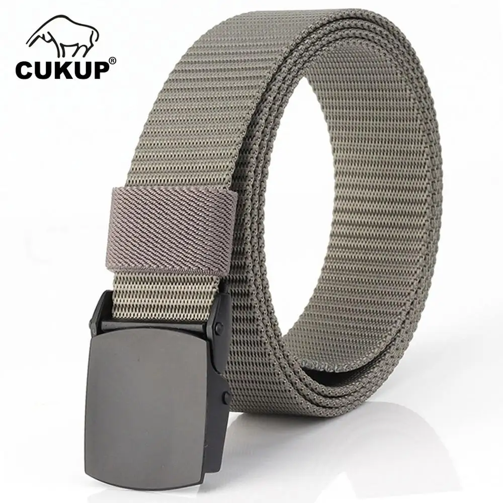 CUKUP 2022 Unisex Quality Design Outdoor Casual Nylon Waist Belts Automatic Buckle Accessories Belt for Men 3.0cm Width CBCK122