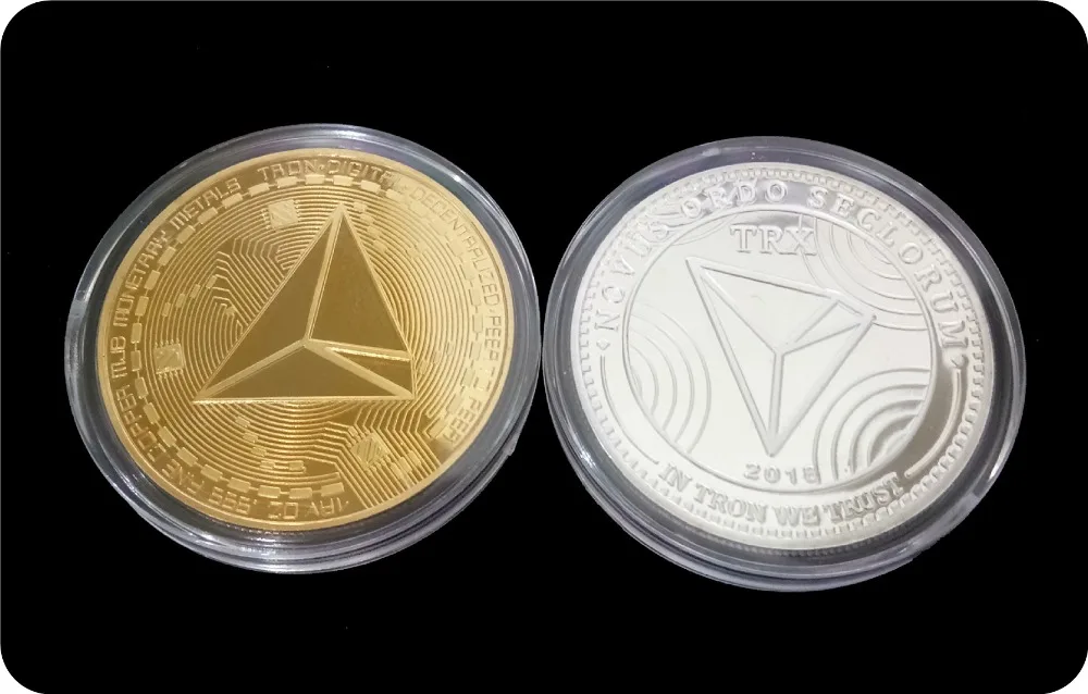 

New Non-currency TRX Coins Virtual Metal Commemorative Coins TRX Coins Bitcoin Commemorative Coins Gift Drop Shipping