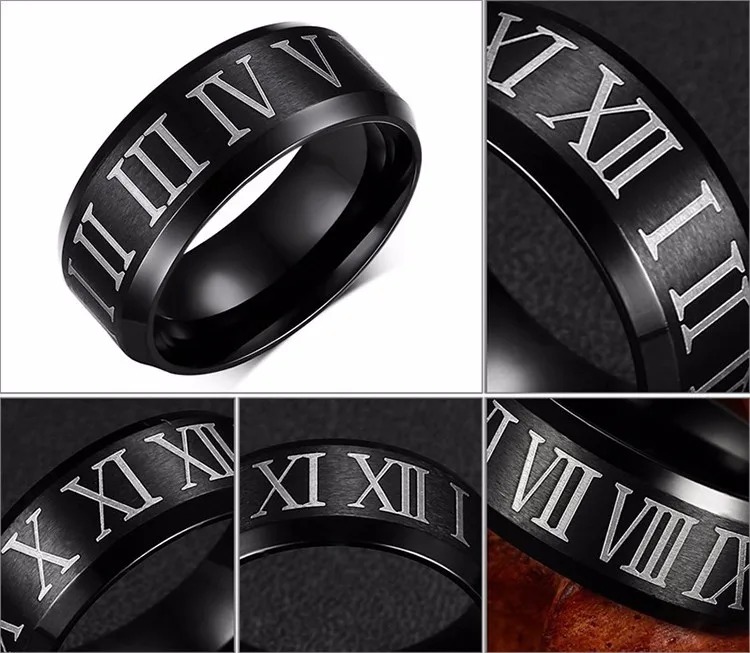 Caxybb кольца ущерба для высокое качество серебро Нержавеющая сталь мужское кольцо Мода 6 мм Титан Band матовый обручальное кольцо ювелирные изделия номер