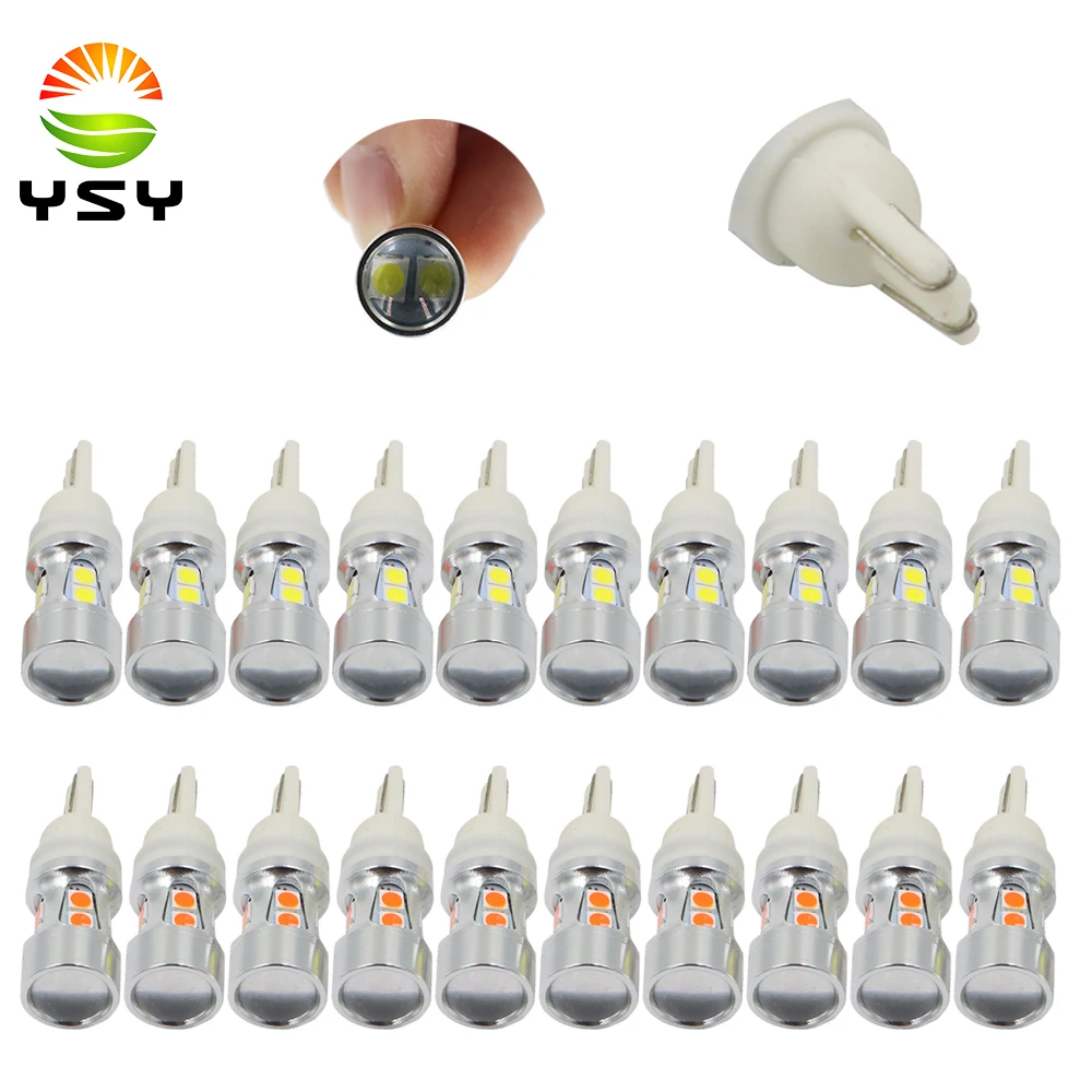 YSY 20 шт. W5W T10 3030 10SMD автомобильная светодиодная лампа для зазора 10led 12В белый