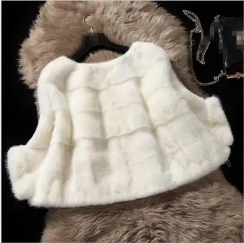

High imitation water mink fur coat 2017 fashion temperament fur short paragraph lady coat female