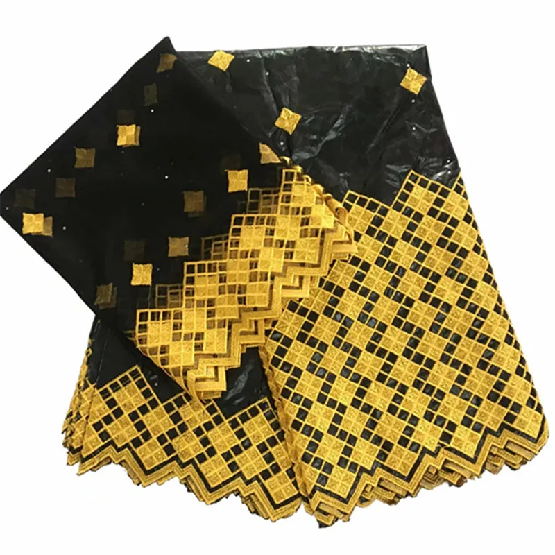 

2019 New arrival Stone african Bazin riche fabric with embroidery lace / bazin riche dress material Nigerian KY062726