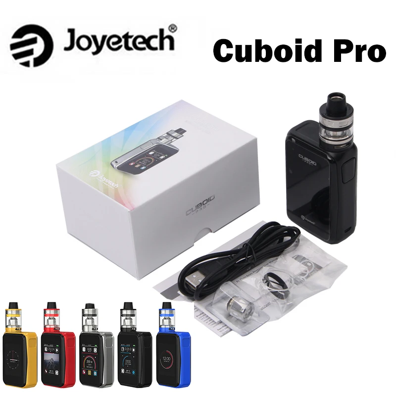 

Promotion Joyetech Cuboid Pro 200W Mod with ProCore Aries 2ml Atomizer Kit 510 connector compatible with various tanks
