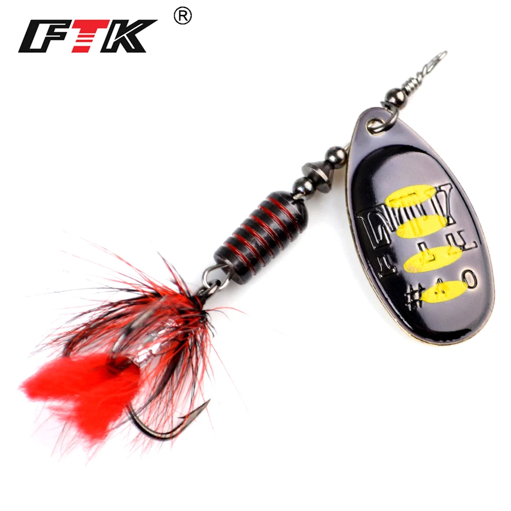 FTK 1 قطعة سبينر الطعم 7.5g 12g 17.5g ملعقة السحر المعادن الصيد إغراء باس الطعم الثابت مع ريشة التريبل خطاف بايك 13 الألوان FTK 1 قطعة سبينر الطعم 7.5g 12g 17.5g ملعقة السحر المعادن الصيد إغراء باس الطعم الثابت مع ريشة التريبل خطاف بايك 13 الألوان
