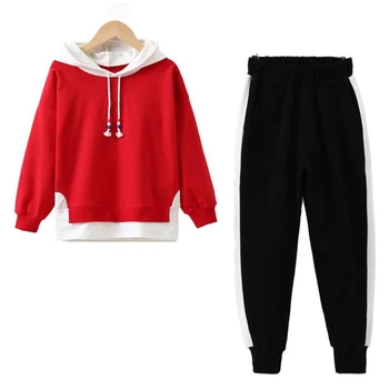 

Autumn Spring Children Clothing Set Tracksuit for Girls Boys Clothes Hoodies Kids Sports Suit Teenager Girls Cotton Jacket Coats