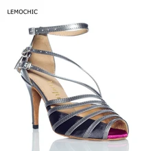 Lemochic Лидер продаж для взрослых Обувь на высоком каблуке хорошего качества торговый знакомства Латинской коснитесь Самба Румба Танго производительность обувь для танцев для дам