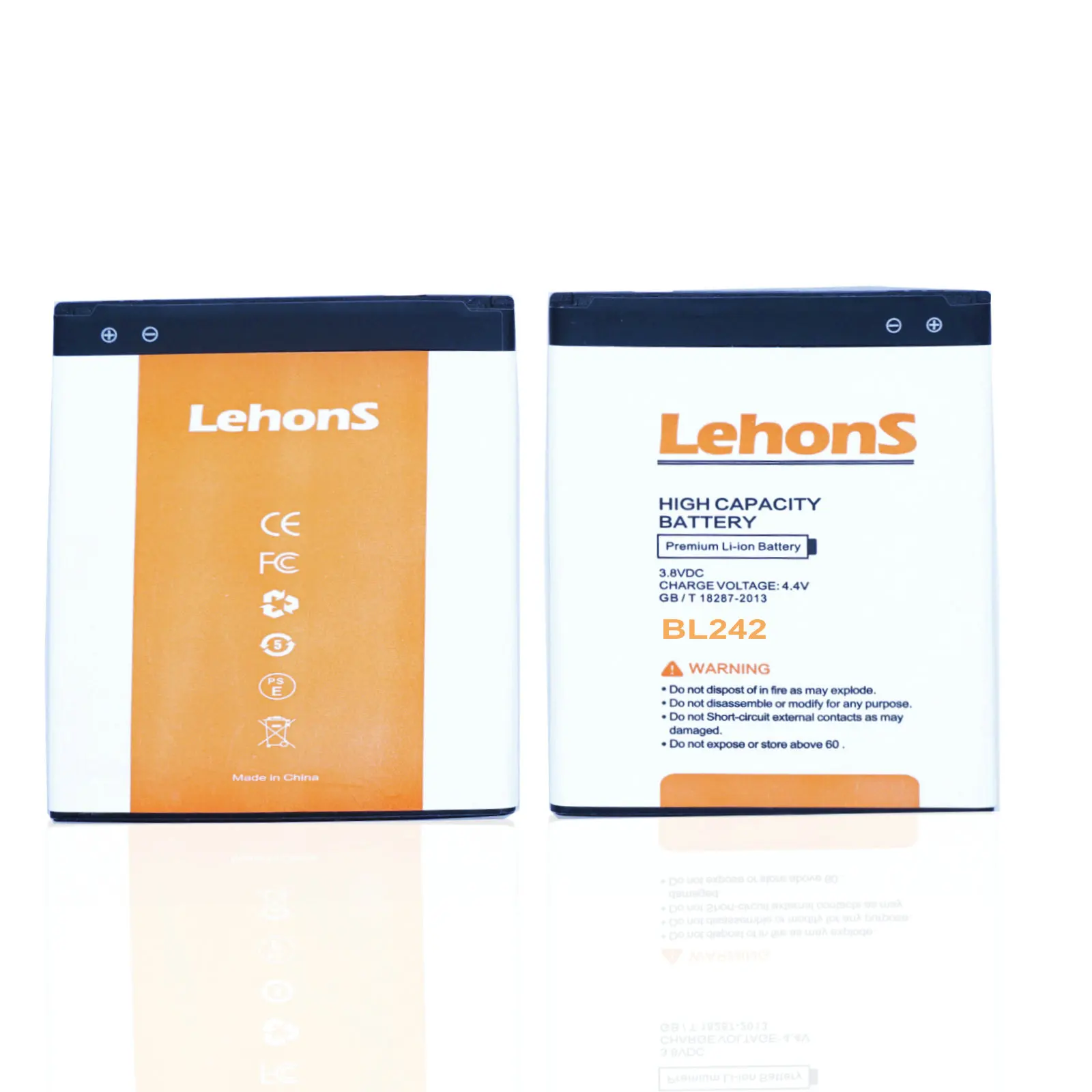 Аккумулятор LehonS 1x BL242 для мобильного телефона Lenovo K3 K30 K31 A6000 A3860 A3580 A3900 A6010 Plus 2300mAh /