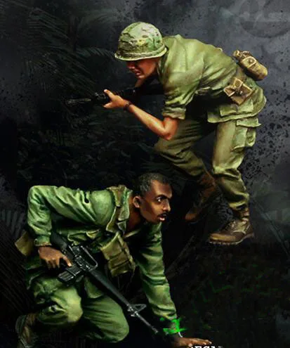 1/35 смолы наборы Вьетнам войны армии США Солдат 2 шт./компл