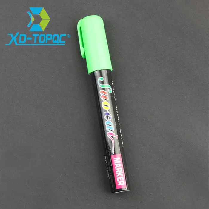 XINDI Жидкий Мел хайлайтер флуоресцентный маркер ручка стираемый разноцветный художественный Рисунок для белой доски стеклянная доска - Цвет: Зеленый