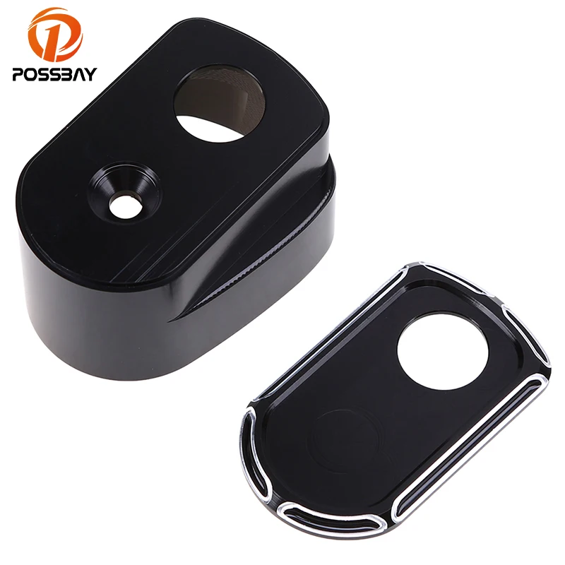 POSSBAY Plastic Motorcycle Ignition Switch Cover Fit for Harley Touring