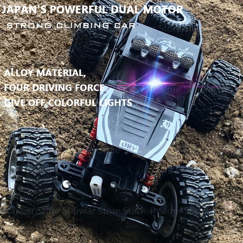 

4WD Electric RC Car Rock Crawler Remote Control Toy Cars On The Radio Controlled 4x4 Drive Off-Road Toys For Boys Kids Gift