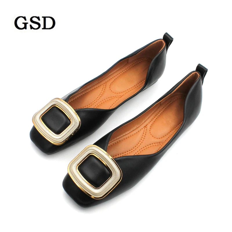 

Shoes Woman 2019 Genuine Leather Women's Flat Shoes Casual Loafers Slip On Women Shoes Flats Soft Moccasins Lady Driving Shoes