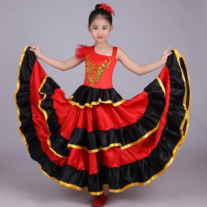 Детский костюм для фламенко/испанской девочки/Vestidos Flamenco|spanish girl costume|jupe flamencoflamenco |