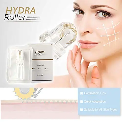 

Hydra Roller Titanium Needles 64 Pin Derma Roller Stamp Skin Care System for Body/Face/Acne//Burn Scars/Wrinkles/Stretch Marks