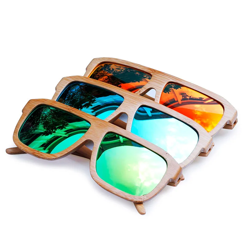 

BOBO BIRD Mens bamboo Classic Wood Sunglasses Womens Polarized Wood Sun Glasses sport eyewear in wood Box custom logo
