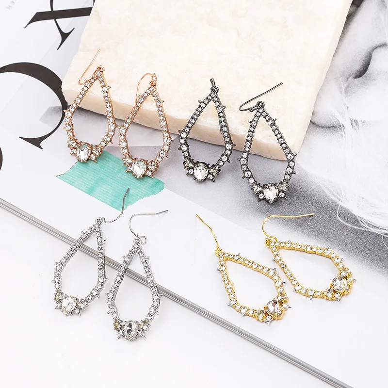 

Fashion irregular quadrilateral triangular earrings geometry wind earrings