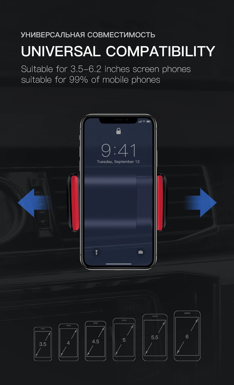 ESVNE Универсальный держатель для телефона в машину For Iphone X 8 7 6 Air Vent Mount автомобильный держатель телефона Держатели для мобильных телефонов