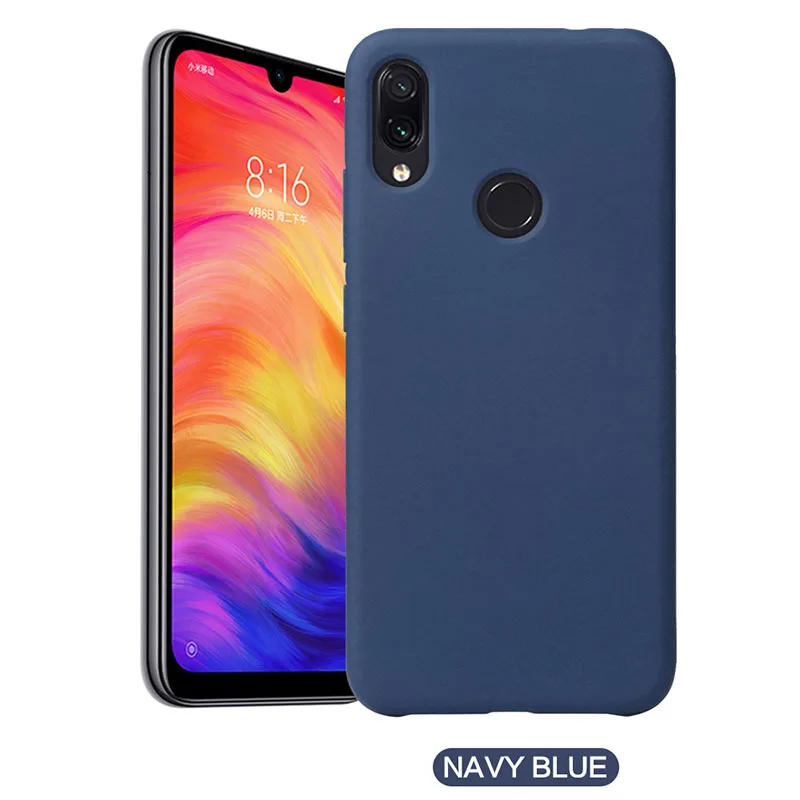 копия официальный оригинальный силиконовый чехол xiaommi redmi note 7 Pro чехлы ксаоми