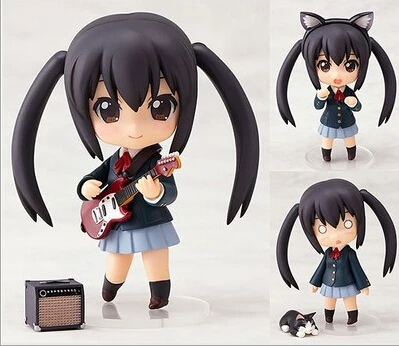 104# Новинка Аниме K-On 2th Azusa Nakano Nendoroid ПВХ фигурка игрушка в коробке Розничная 10 см