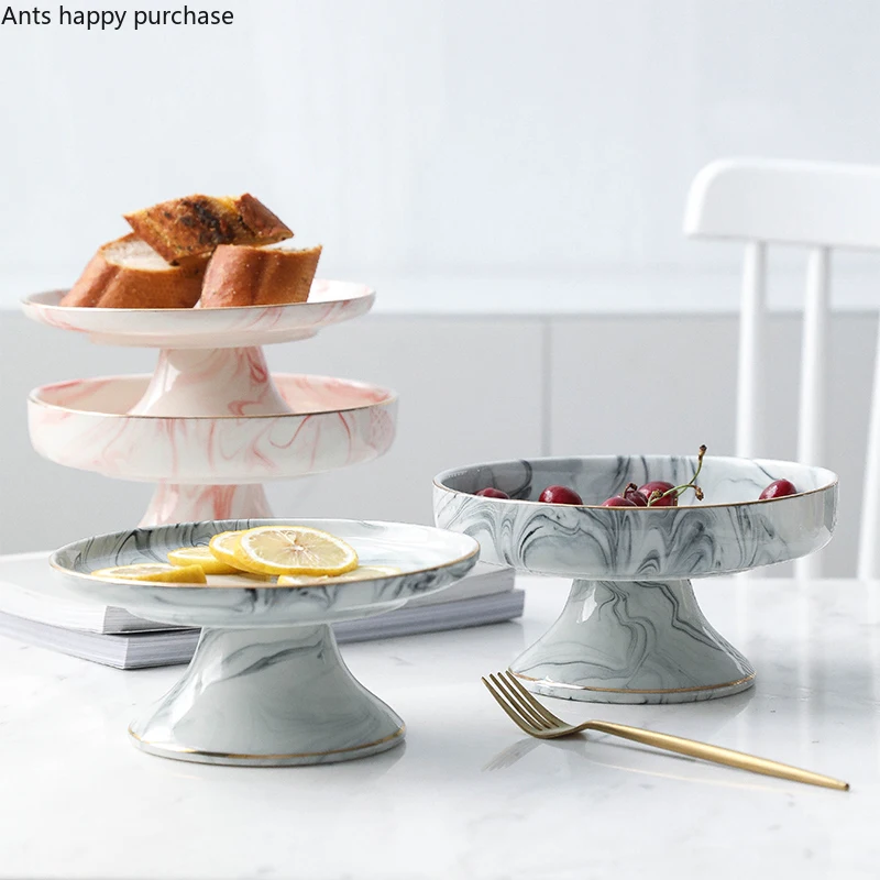 

Ceramic Marbling Cake Rotary Table DIY Baking Cake Stand Cake Turntable Rotating Cake Decorating Baking Tool Kitchen Supplies